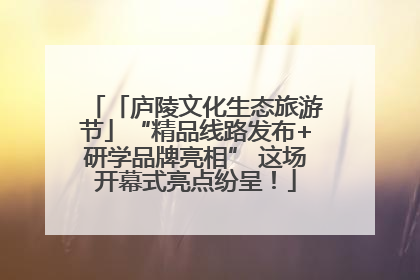 「庐陵文化生态旅游节」“精品线路发布+研学品牌亮相” 这场开幕式亮点纷呈！