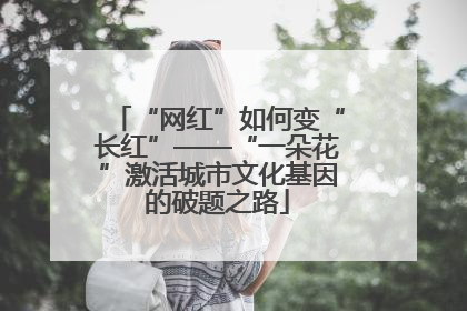 “网红”如何变“长红”——“一朵花”激活城市文化基因的破题之路