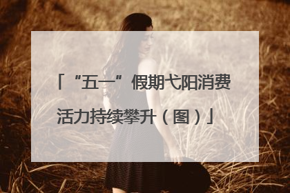 “五一”假期弋阳消费活力持续攀升（图）