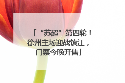 “苏超”第四轮！徐州主场迎战镇江，门票今晚开售