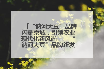“讷河大豆”品牌闪耀京城，引领农业现代化新风尚——“讷河大豆”品牌新发地推介会圆满落幕