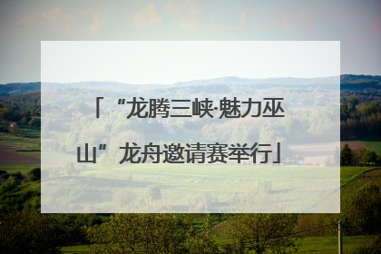 “龙腾三峡·魅力巫山”龙舟邀请赛举行