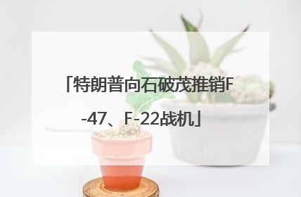 特朗普向石破茂推销F-47、F-22战机