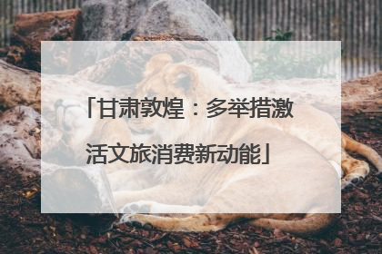 甘肃敦煌：多举措激活文旅消费新动能