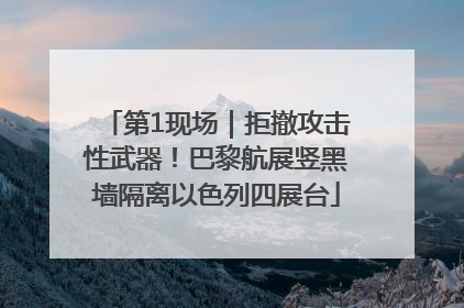 第1现场｜拒撤攻击性武器！巴黎航展竖黑墙隔离以色列四展台