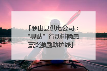 罗山县供电公司：“寻贴”行动排隐患 嘉奖激励助护线