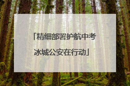 精细部署护航中考 冰城公安在行动