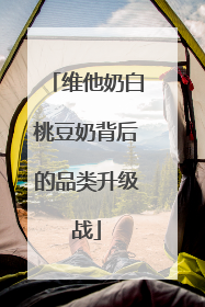 维他奶白桃豆奶背后的品类升级战