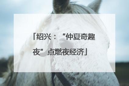 绍兴：“仲夏奇趣夜”点燃夜经济