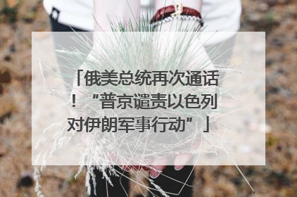 俄美总统再次通话！“普京谴责以色列对伊朗军事行动”