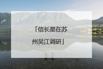 信长星在苏州吴江调研