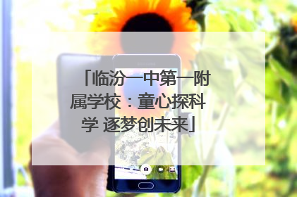 临汾一中第一附属学校：童心探科学 逐梦创未来