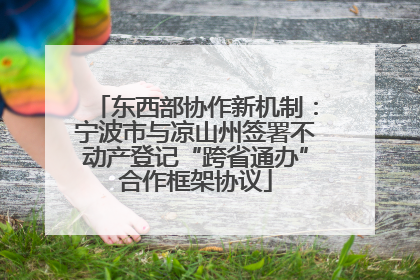 东西部协作新机制：宁波市与凉山州签署不动产登记“跨省通办”合作框架协议