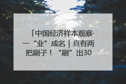 中国经济样本观察·一“业”成名｜真有两把刷子！“刷”出30亿级“颜值经济”