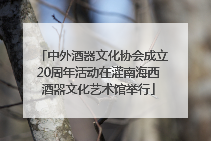 中外酒器文化协会成立20周年活动在灌南海西酒器文化艺术馆举行