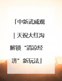 中新武威观｜天祝大红沟解锁“清凉经济”新玩法