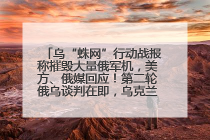 乌“蛛网”行动战报称摧毁大量俄军机，美方、俄媒回应！第二轮俄乌谈判在即，乌克兰提出三大诉求