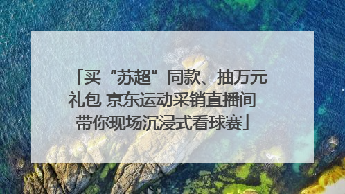 买“苏超”同款、抽万元礼包 京东运动采销直播间带你现场沉浸式看球赛