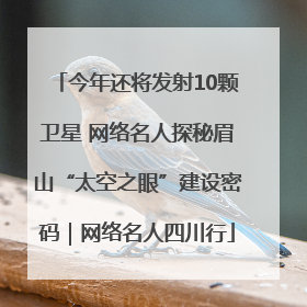 今年还将发射10颗卫星 网络名人探秘眉山“太空之眼”建设密码｜网络名人四川行