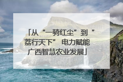 从“一骑红尘”到“荔行天下” 电力赋能广西智慧农业发展