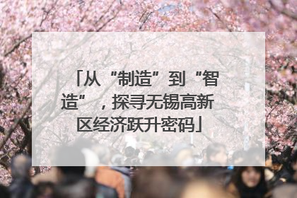从“制造”到“智造”，探寻无锡高新区经济跃升密码