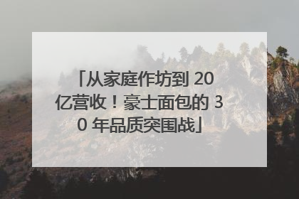 从家庭作坊到 20 亿营收！豪士面包的 30 年品质突围战