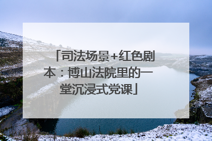司法场景+红色剧本：博山法院里的一堂沉浸式党课