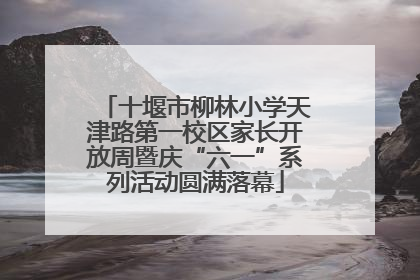 十堰市柳林小学天津路第一校区家长开放周暨庆“六一”系列活动圆满落幕