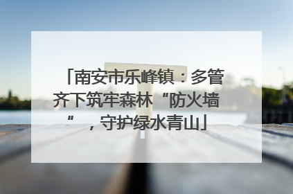 南安市乐峰镇：多管齐下筑牢森林“防火墙”，守护绿水青山