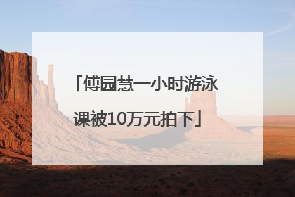 傅园慧一小时游泳课被10万元拍下