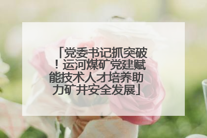 党委书记抓突破！运河煤矿党建赋能技术人才培养助力矿井安全发展