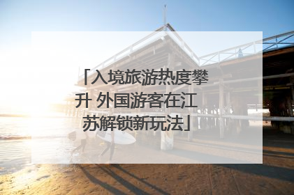 入境旅游热度攀升 外国游客在江苏解锁新玩法