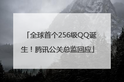 全球首个256级QQ诞生！腾讯公关总监回应