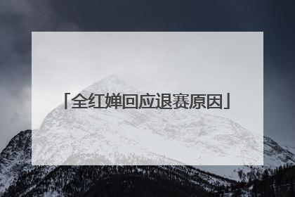 全红婵回应退赛原因