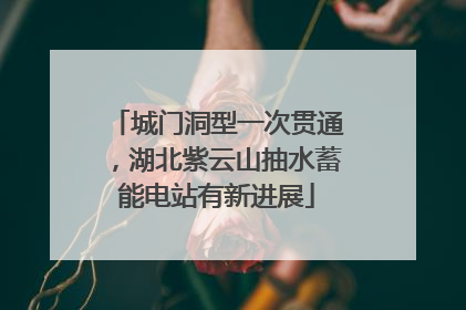 城门洞型一次贯通，湖北紫云山抽水蓄能电站有新进展