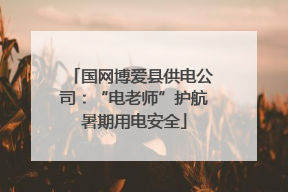 国网博爱县供电公司：“电老师”护航暑期用电安全