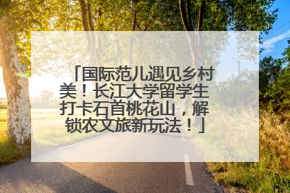 国际范儿遇见乡村美！长江大学留学生打卡石首桃花山，解锁农文旅新玩法！