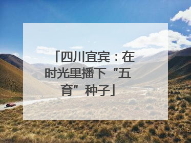 四川宜宾：在时光里播下“五育”种子