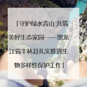 守护绿水青山 共筑美好生态家园——黑龙江省丰林县扎实推进生物多样性保护工作