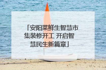 安阳菜鲜生智慧市集装修开工 开启智慧民生新篇章