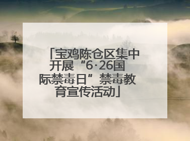宝鸡陈仓区集中开展“6･26国际禁毒日”禁毒教育宣传活动