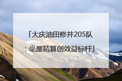 大庆油田修井205队：毫厘精算创效益标杆