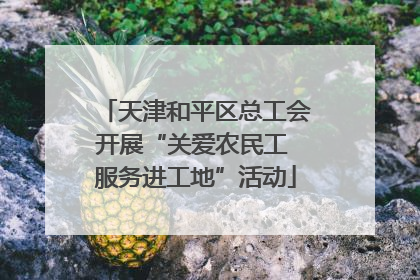 天津和平区总工会开展“关爱农民工 服务进工地”活动