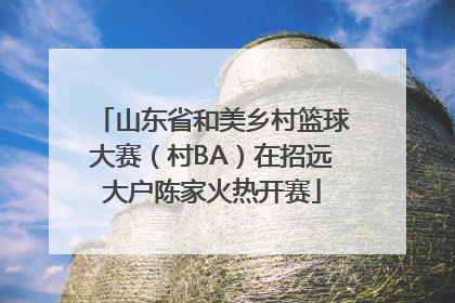 山东省和美乡村篮球大赛（村BA）在招远大户陈家火热开赛