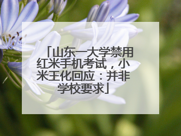 山东一大学禁用红米手机考试，小米王化回应：并非学校要求