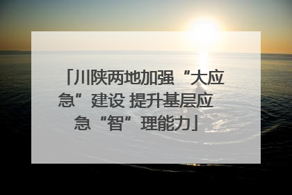 川陕两地加强“大应急”建设 提升基层应急“智”理能力