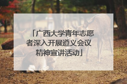 广西大学青年志愿者深入开展遵义会议精神宣讲活动