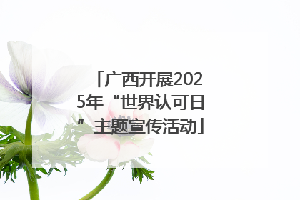 广西开展2025年“世界认可日”主题宣传活动