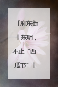 府东街丨东明，不止“西瓜节”
