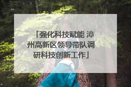 强化科技赋能 漳州高新区领导带队调研科技创新工作